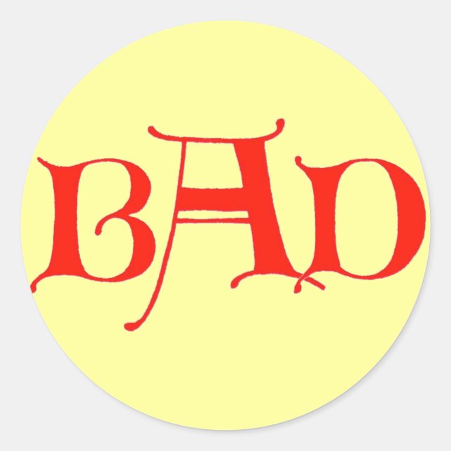 BAD Sticker (Front)