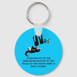 Bad taste but funny skydiving key ring