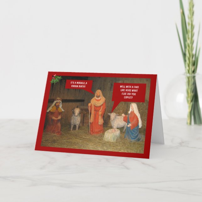 Bad taste nativity holiday card (Front)