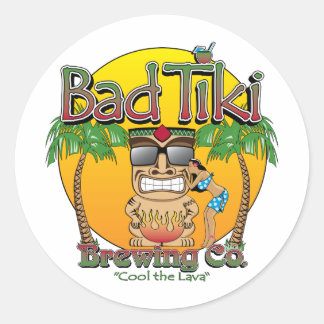 Bad Tiki Brewing Company Classic Round Sticker