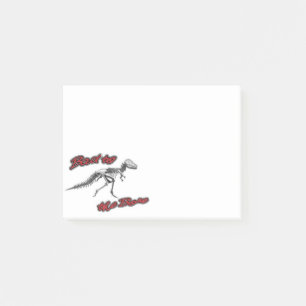 Bad to the Bone Dino Bone Post-it Notes