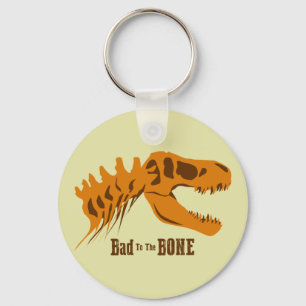 Bad to the Bone Key Ring
