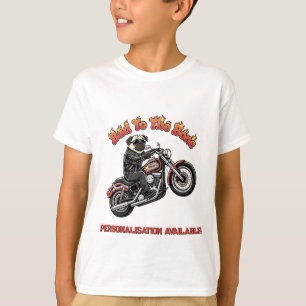 Bad To The Bone "Pugly Attitude" Pug Biker T-Shirt