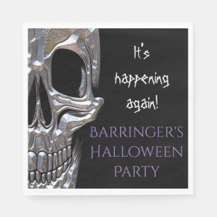 Bad to the Bone Skull Party Napkin