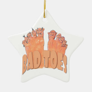Bad Toes Ceramic Tree Decoration