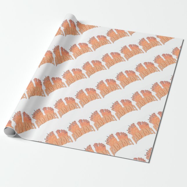 Bad Toes Wrapping Paper (Unrolled)