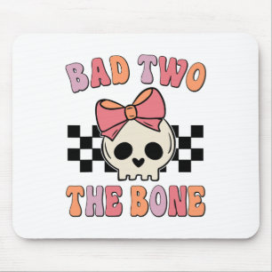 Bad Two The Bone Birthday 2 Years Old Birthday Kid Mouse Mat