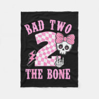 Bad Two The Bone Birthday 2 Years Old Nk Checkered