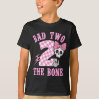Bad Two The Bone Birthday 2 Years Old Nk Checkered