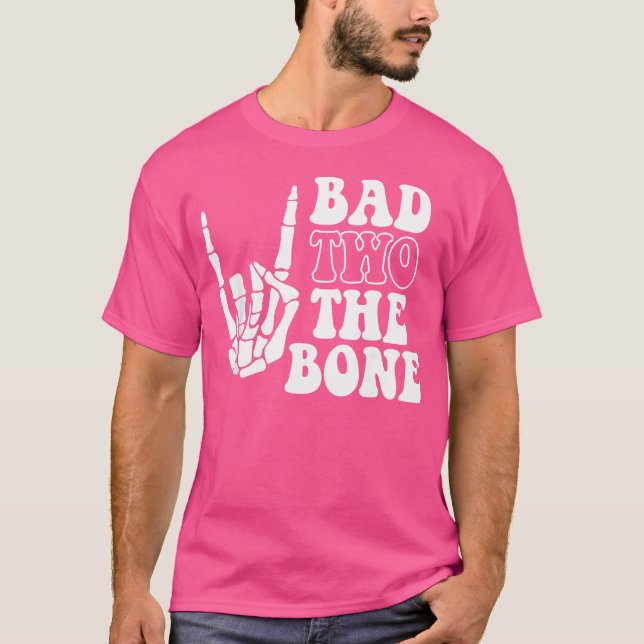 Bad Two The Bone Birthday 2Nd 2 Years Old Birthday T-Shirt (Front)