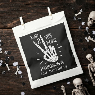 Bad Two The Bone! Halloween 2nd Birthday Party Favour Bags