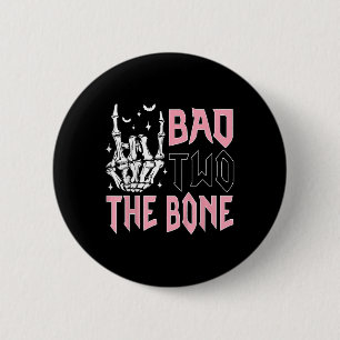 Bad Two The Bone Party Decorations 2 Years Old Bir 6 Cm Round Badge