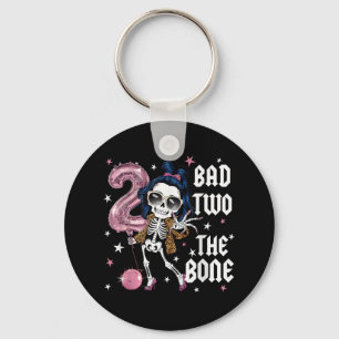 Bad Two The Bone Party Decorations Boy Girl 2nd Bi Key Ring