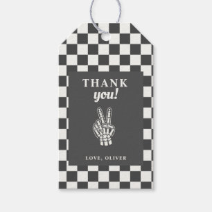Bad TWO The Bone Second Birthday Favour Tags