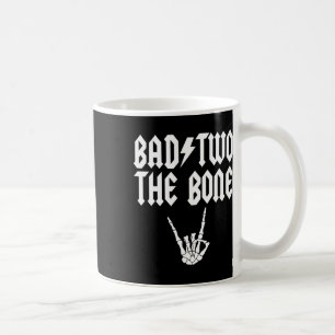Bad Two The Bone Skeleton Hand Family 2nd Birthday Coffee Mug