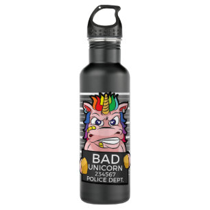 Bad Unicorn Prisoner - Funny Jail Humour - Gangste 710 Ml Water Bottle
