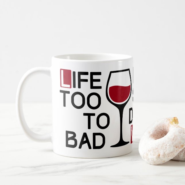 Bad wine coffee mug (With Donut)