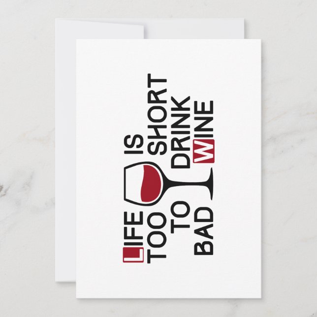 Bad wine invitation (Front)