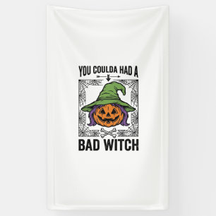 Bad Witch Funny Halloween Pumpkin Witch_1 Banner