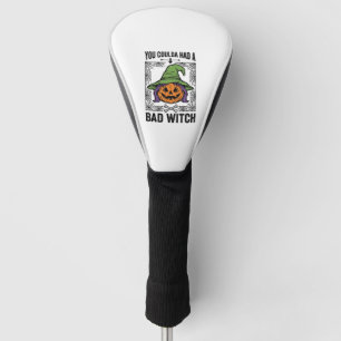 Bad Witch Funny Halloween Pumpkin Witch_1 Golf Head Cover