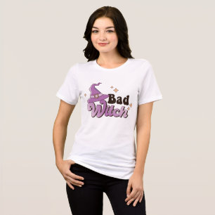 Bad Witch Halloween  Tri-Blend Shirt