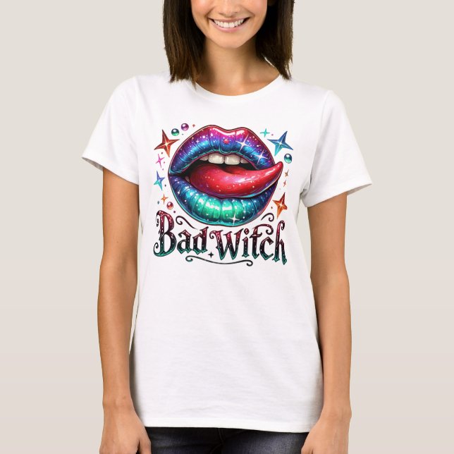 Bad Witch Sexy Mouth T-Shirt (Front)