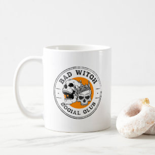 Bad Witch Social Club black and orange Coffee Mug