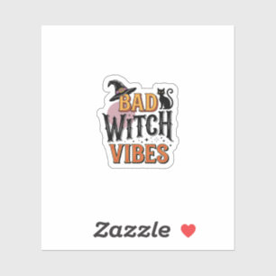 Bad Witch Vibes Vintage Halloween Shirt Design_1