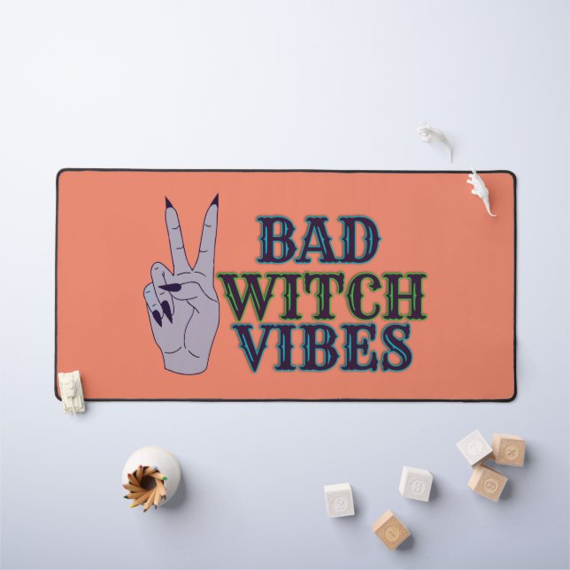 Bad Witch Vibes Witchy Hands Desk Mat (Kids Table)
