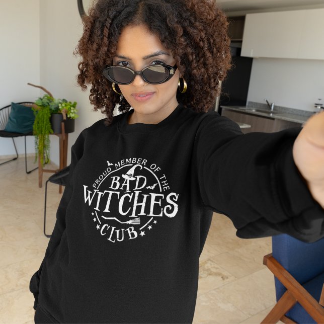 Bad Witches Club, Fun Halloween Sweatshirt (Creator Uploaded)