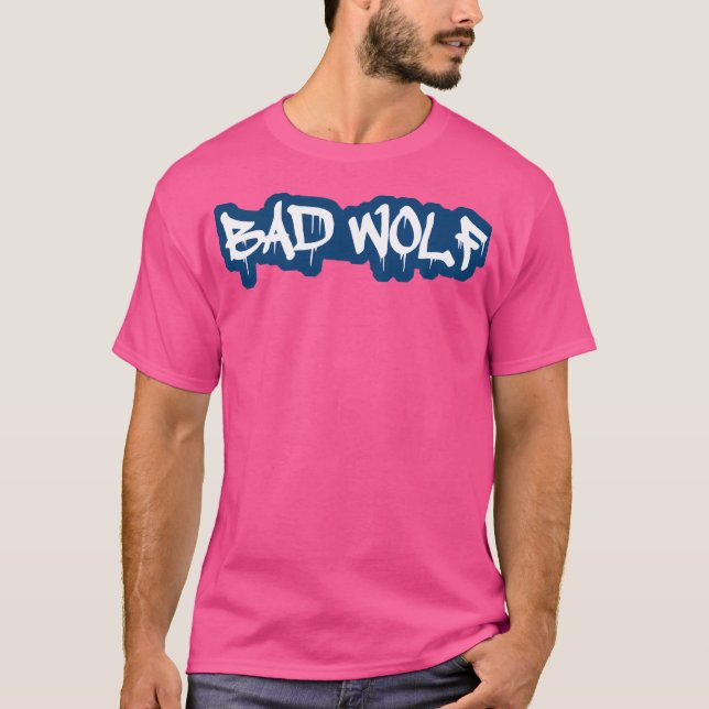 Bad Wolf Spray Painted In White For Shirts (Front)