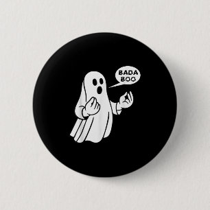 Bada Boo Italian Ghost Funny Halloween T-shirt_1.p 6 Cm Round Badge