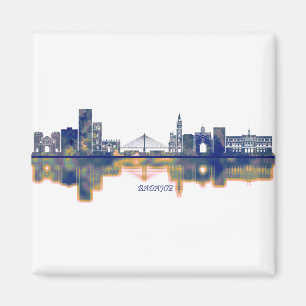 Badajoz Skyline Magnet