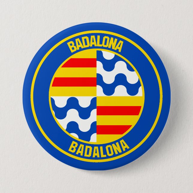 Badalona Round Emblem 7.5 Cm Round Badge (Front)