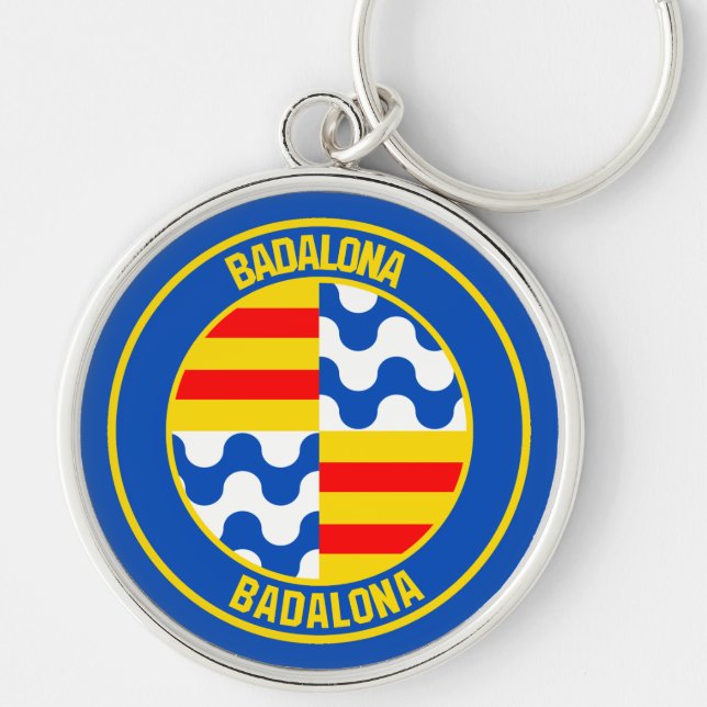 Badalona Round Emblem Key Ring (Front)