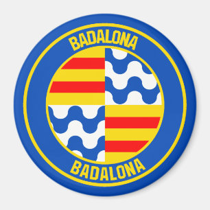 Badalona Round Emblem Magnet