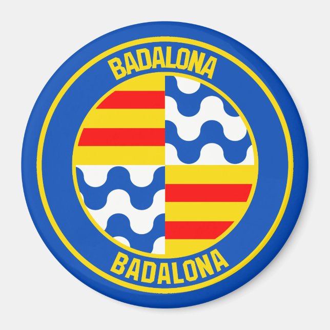 Badalona Round Emblem Magnet (Front)