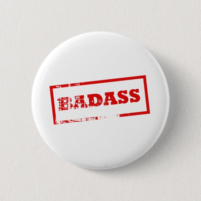 BADASS 6 CM ROUND BADGE (Front)