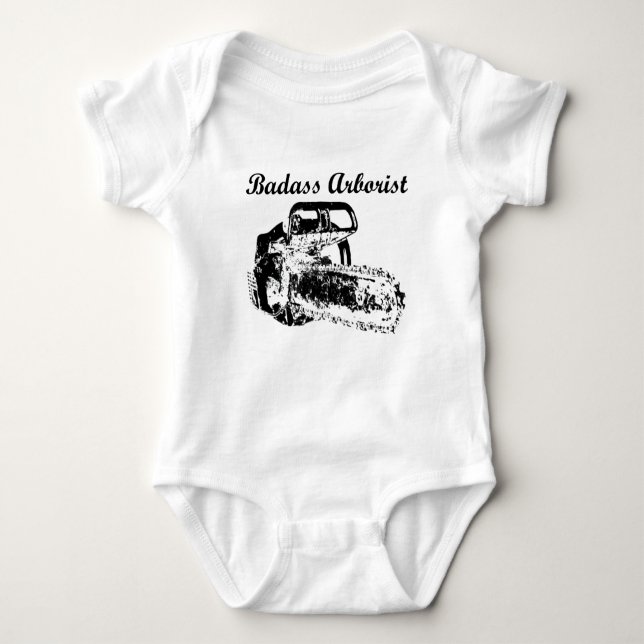 Badass Arborist - Chainsaw Baby Bodysuit (Front)