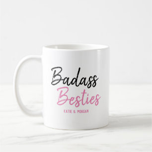 Badass Besties Pink Coffee Mug