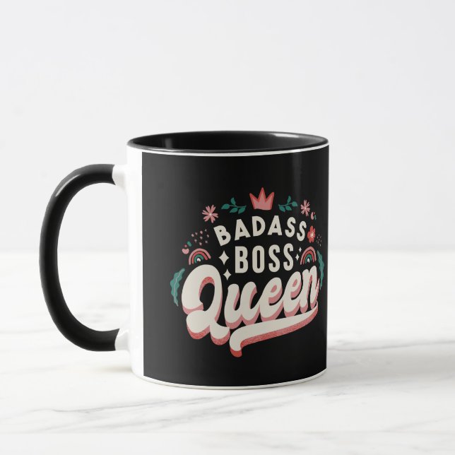 Badass Boss Queen Mug (Left)