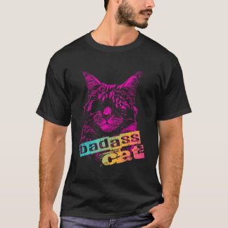 Badass Cat With Eye Patch T-Shirt