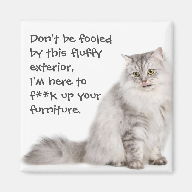 Badass Cats Magnet (Front)