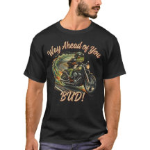 Badass Chopper Riding Biker Frog Dad Gift