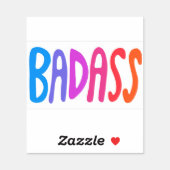 BADASS Colourful Fun Lettering (Sheet)