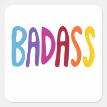 BADASS Colourful Fun Lettering
