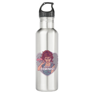 BADASS FEMINIST, cartoon 710 Ml Water Bottle