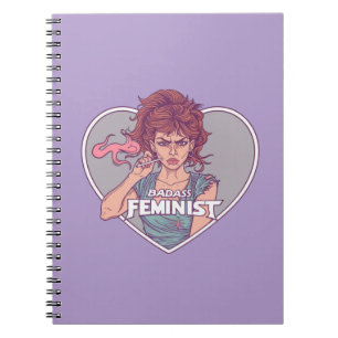 BADASS FEMINIST, cartoon Notebook