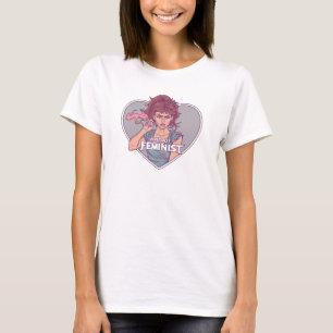 BADASS FEMINIST, cartoon T-Shirt