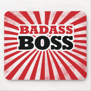 Badass Funny Boss Mouse Mat